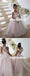 Pink Organza Tulle A-Line Flower Girl Dresses, Lace Up Lovely Little Girl Dresses, D1198