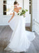 Honest A-Line Cap Sleeve Chiffon Cheap Beaded Wedding Dresses, FC1655