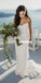 Spaghetti Straps Mermaid Beaded Sequin Backless Charming Wedding Dress, FC1998