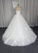 Gorgeous Strapless A line Custom Affordable Lace Wedding Bridal Dresses, WD0093