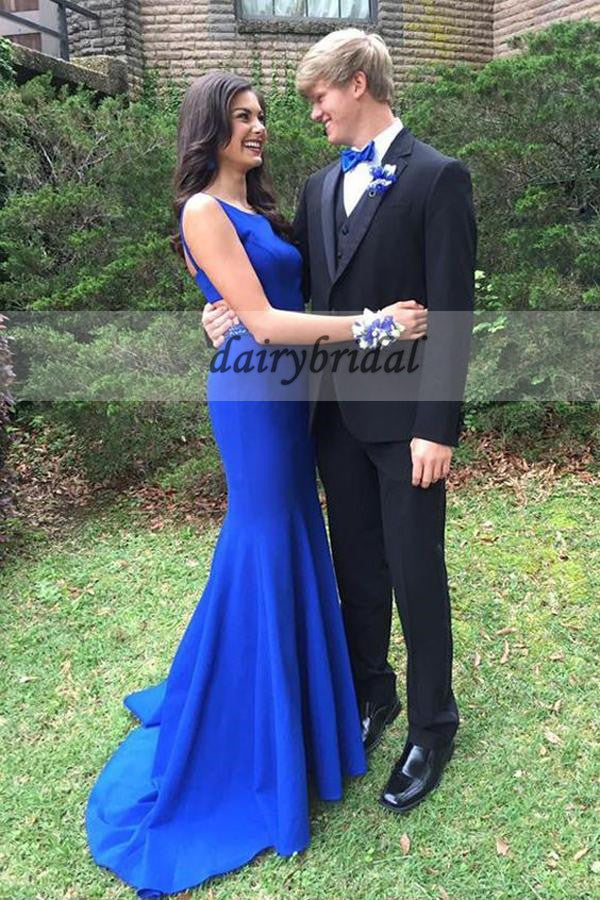 Mermaid Backless Prom Dress, Sleeveless Prom Dress, New Arrival Prom Dress, D211