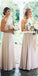 Charming A-line Chiffon Sleeveless Simple Backless Bridesmaid Dress, FC2254