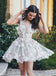 Applique Short Homecoming Dresses,Unique Homecoming Dresses,Prom Dresses for Teens, Princess Homecoming Dresses,220026