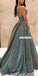 Charming A-line Backless Unique Designed Sleeveless Prom Dresses, FC4123