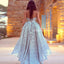 High-Low Applique Prom Dress, Sweet Heart Lace Prom Dress, D464