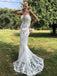 New Arrival Sweetheart Mermaid Lace Backless Wedding Dresses, FC4816