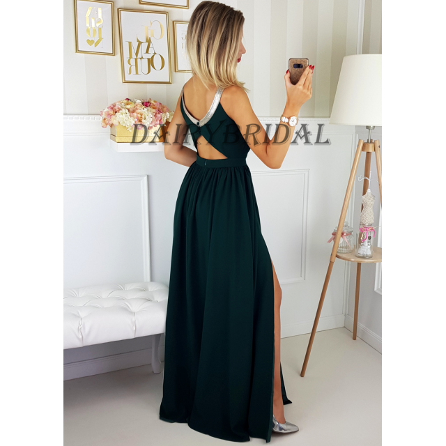 Chiffon Prom Dress, Sleeveless Prom Dress, Side Split Prom Dress, Sexy Prom Dress, A-Line Prom Dress, D50