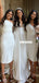 Stunning One-Shoulder Mermaid Slit Sheath Bridesmaid Dress, FC5164