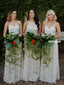 Stunning A-line Lace Mismatched Floor-Length Bridesmaid Dress, FC5826