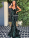 Sweetheart Mermaid Sequin Backless Long Prom Dresses, FC6074