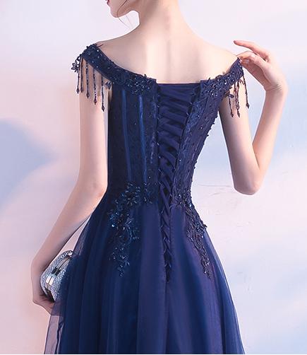 Short Prom Dresses, Tulle Prom Dresses, Beading Party Dresses, Applique Evening Dresses, A-Line Prom Dress, Floor-Length Prom Dress, Gorgeous Prom Dress, LB0609