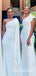 Fancy One-shoulder Mermaid Floor-length Bridesmaid Dress, FC6176