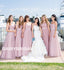 Simple Sweet Heart Bridesmaid Dress, Long Tulle Backless Floor-Length Cheap Bridesmaid Dress, D651