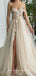 Stunning One-shoulder Lace A-line Tulle Prom Dresses, FC6520