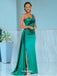 Gogeous Mermaid One-shoulder Slit Long Pleated Bridesmaid Dress, FC6651