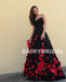 Spaghetti Straps Backless Prom Dress, Charming Applique Lace Prom Dress, D772