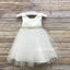 Beaded Round Neckline Satin Top Tulle Sleeveless Flower Girl Dresses, Lovely Tutu Dresses,  DA919