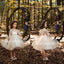 Long Sleeve Organza Lace Pixie Tutu Dresses, Cheap Flower Girl Dresses, D95