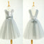 Round Neck Silver Sequin Tulle Pretty Little Girl Dresses For Wedding Party, Flower Girl Dresses, FG003