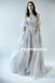 Charming Off the Shoulder Printed Backless A-Line Vintage Prom Dresses, D101