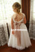 Cap Sleeve Lace Tulle Flower Girl Dresses, Popular Little Girl Dresses with Tulle Belt, D1150