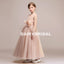 Simple A-Line Tulle Flower Girl Dresses, Lovely Little Girl Dresses with Handmade Flower, D1176