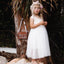 A-Line Lace Sleeveless Tulle Flower Girl Dresses, Lovely Little Girl Dresses, FC1203