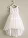 High-Low Tulle Applique Flower Girl Dresses, Cheap Popular Little Girl Dresses, D999