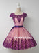 Special Popular Lace Cheap Homecoming Dress, Cap Sleeve Tulle A-Line Homecoming Dress, D1323