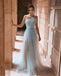 New Arrival One Shoulder Sparkle Sequin Tulle Slit Prom Dress, FC4390