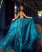 Charming A-line Halter Open-Back Long Prom Dresses, FC6329